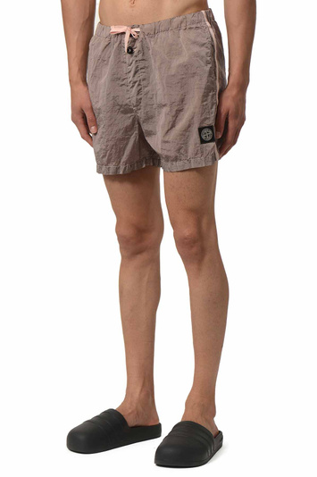 STONE ISLAND B100006 Nylon Metal In Econyl® Swim Trunks Antique Rose