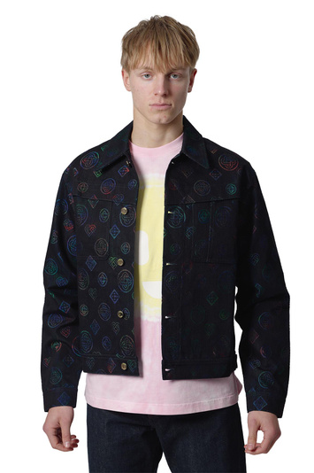 CASABLANCA Heatmap Denim Jacket Black/Multicolor 