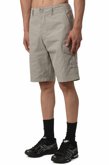 STONE ISLAND Ghost L100014 Weatherproof Cotton Canvas Shorts Dust Grey
