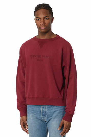 MAISON MARGIELA Reverse Logo Sweatshirt Burgundy 