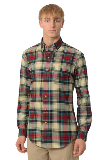 POLO RALPH LAUREN Plaid Performance Shirt Red/Green