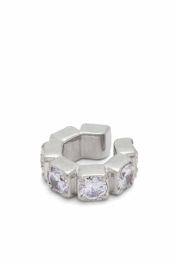 JIL SANDER Logo Engraved Embellished Ear Cuff Large