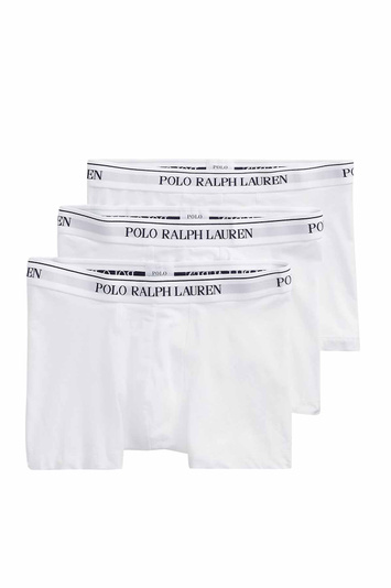 POLO RALPH LAUREN Stretch Cotton Boxer Brief 3-Pack White