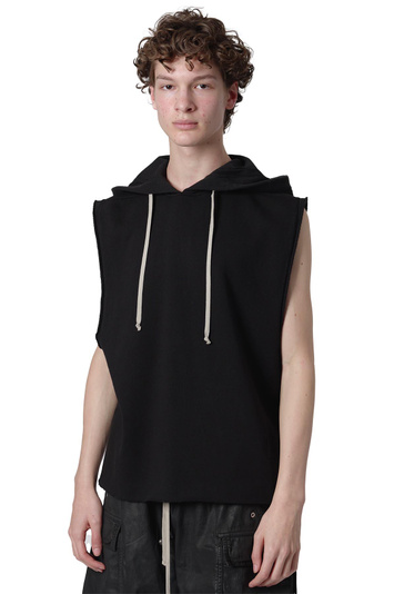 DRKSHDW Temple Sleeveless Hooded Sweatshirt Black