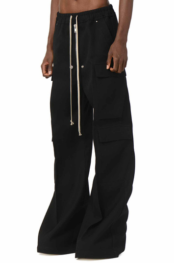 RICK OWENS Concordians Runway Cargobelas Trousers Black