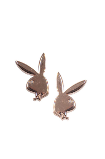 HATTON LABS X PLAYBOY Bunny Earring Rose Gold